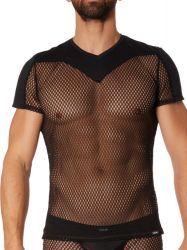 Супер секси Мъжка Тениска Lookme - прозрачна f21-81 размер М