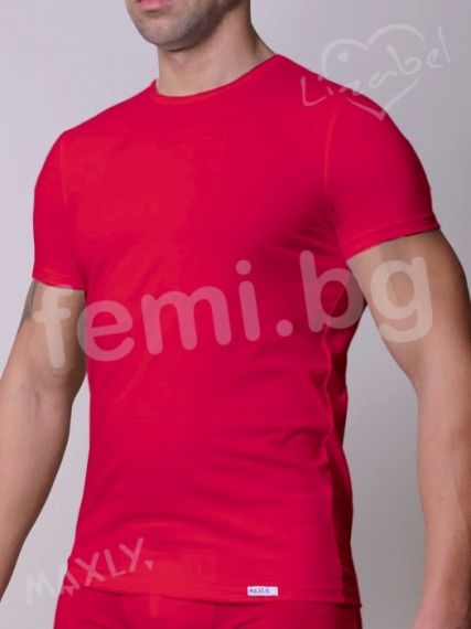 Мъжка тениска червена Maxly  тениски онлайн