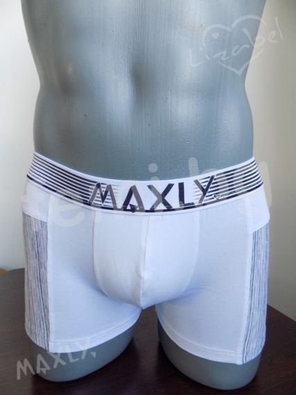 Мъжки боксер от памук с външен ластик Максли
