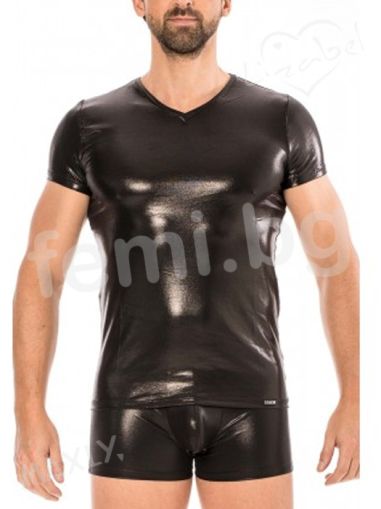 8800/L 2012-81 Мъжка Секси Тениска Lookme -  с ефекти размер М