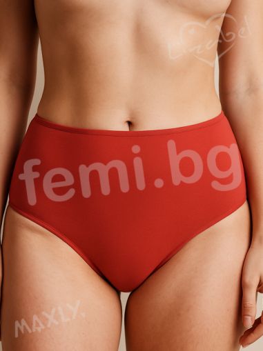 1207 Дамска Бикина дълбока червена