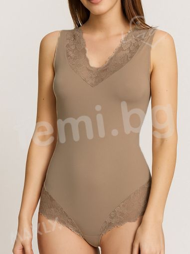 1636 Дамско боди бикина бежево