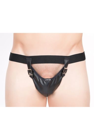 Супер секси кожен стринг F712-57 "LookMe" размер М
