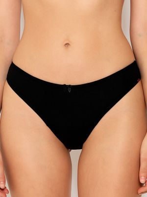 1603 Бикина Бразилиана черна с дантела отзад