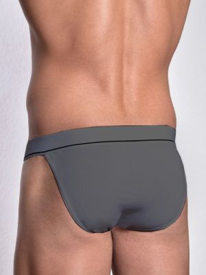 5664 Мъжки Слип танга антрацит - памук