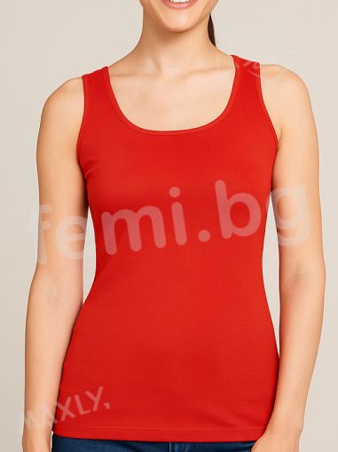 1232 Корсаж широка презрамка червен