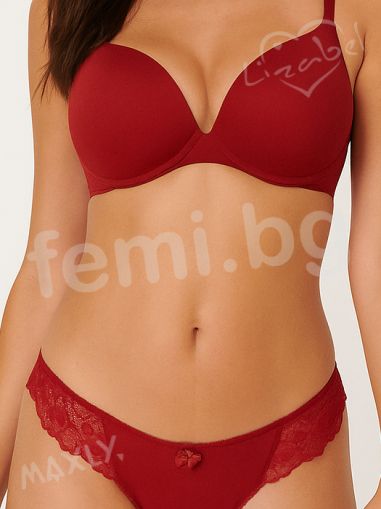 2102 Дамски Стринг червен 